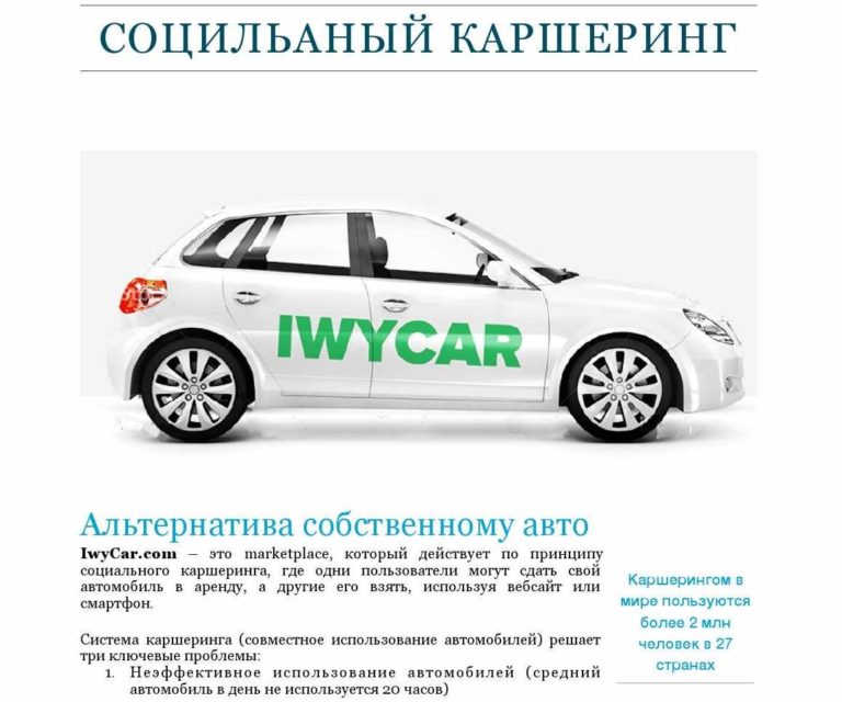 Сдать авто в каршеринг